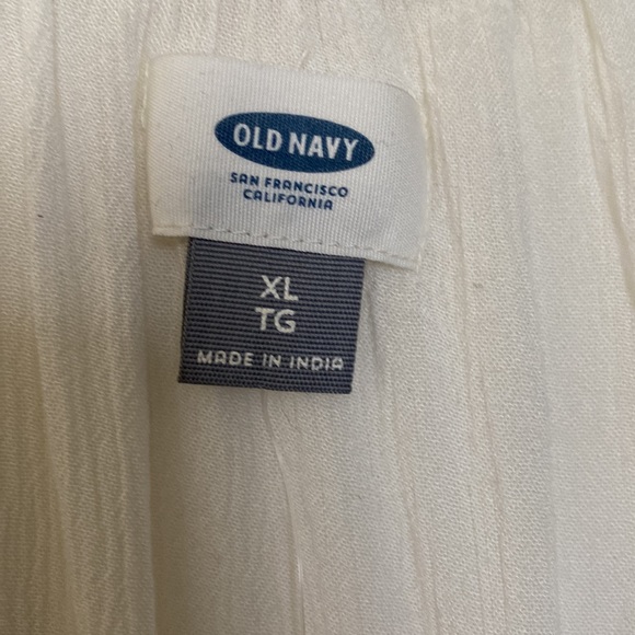 NWT Peasant top.  Old Navy Off white size xl. - Picture 3 of 5